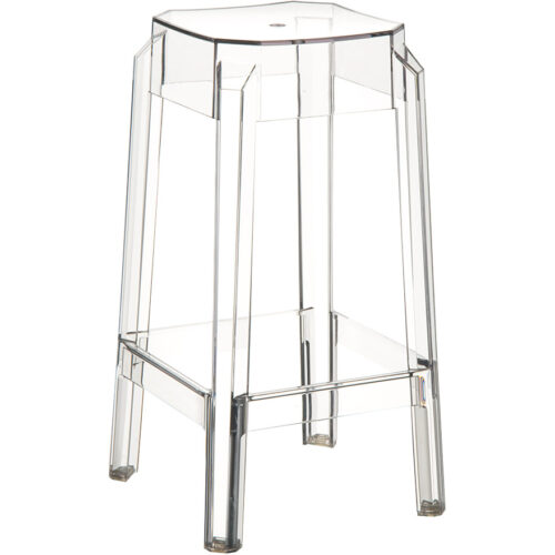 Tabouret snack mi-hauteur transparent LENO MINI en plastique