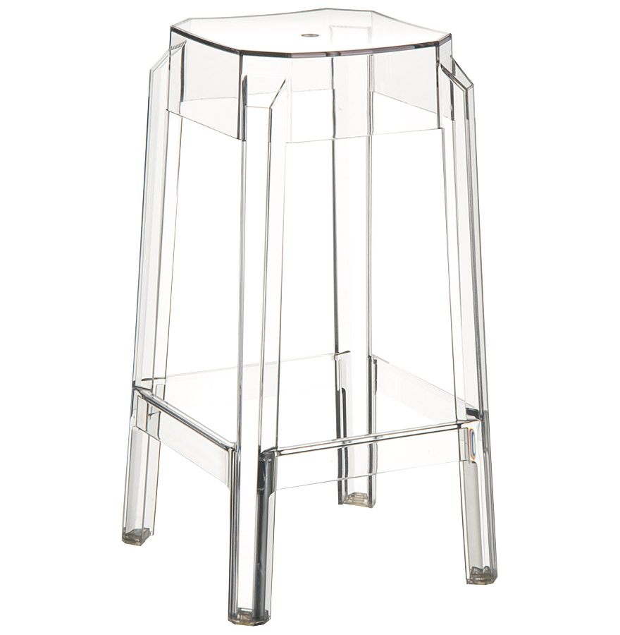 Tabouret snack mi-hauteur transparent LENO MINI en plastique