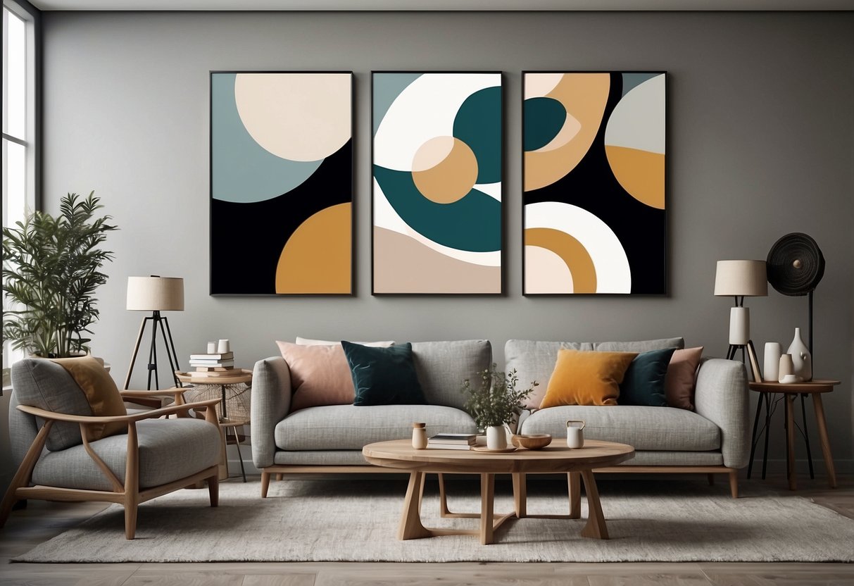 Comment integrer un tableau triptyque dans votre decoration moderne1