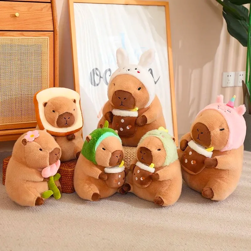 Collection de 6 peluches Capybara