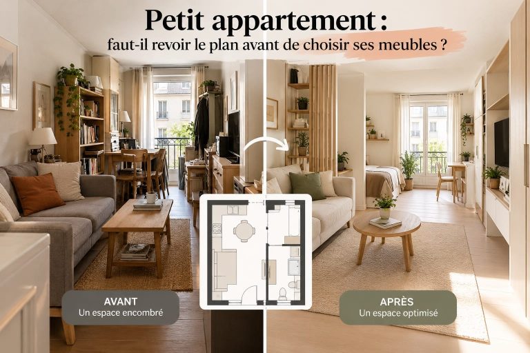 Petit appartement _ avant et après l’aménagement